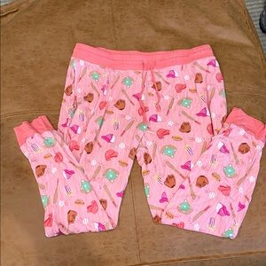 Small Little Sleepies All Star Baseball Women’s Pants Pink XL